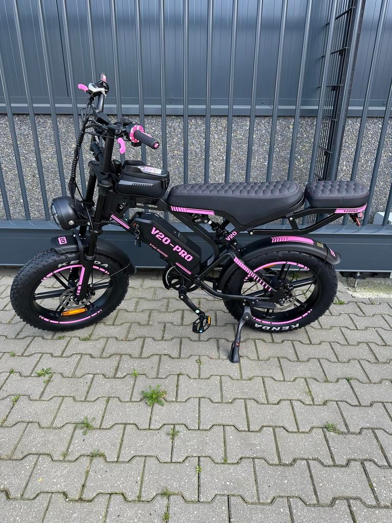 Fatbike Qmwheel V20 Pro Rosé - Compleet met garantie, Fietsen en Brommers, Elektrische fietsen, Nieuw, Overige merken, 59 cm of meer