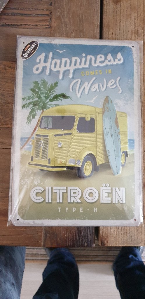 Tin Signs 20 x 30 cm Citroen Type H nostalgic art nieuw, Ophalen of Verzenden, Nieuw