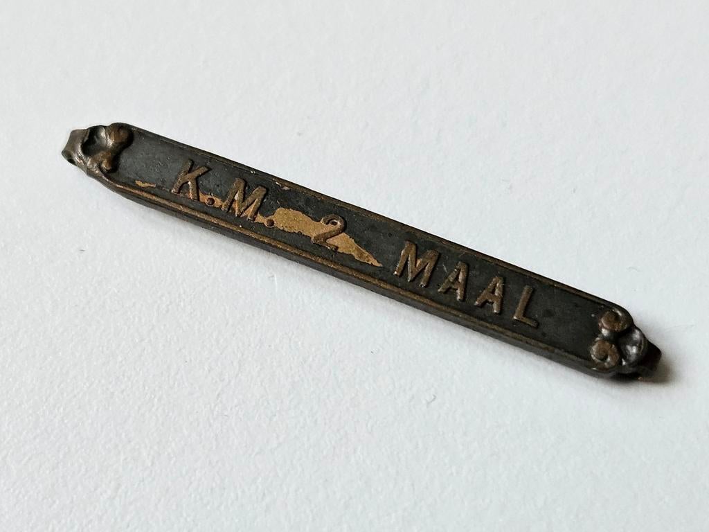 KNIL medaille onderscheiding schietprijsster gesp KM 2 maal, Ophalen of Verzenden, Landmacht, Nederland, Lintje, Medaille of Wings
