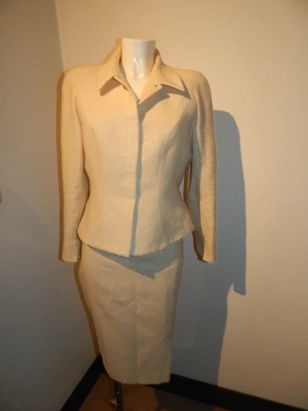 Thierry Mugler 2 delig pak room kleur zilver lurex vintage