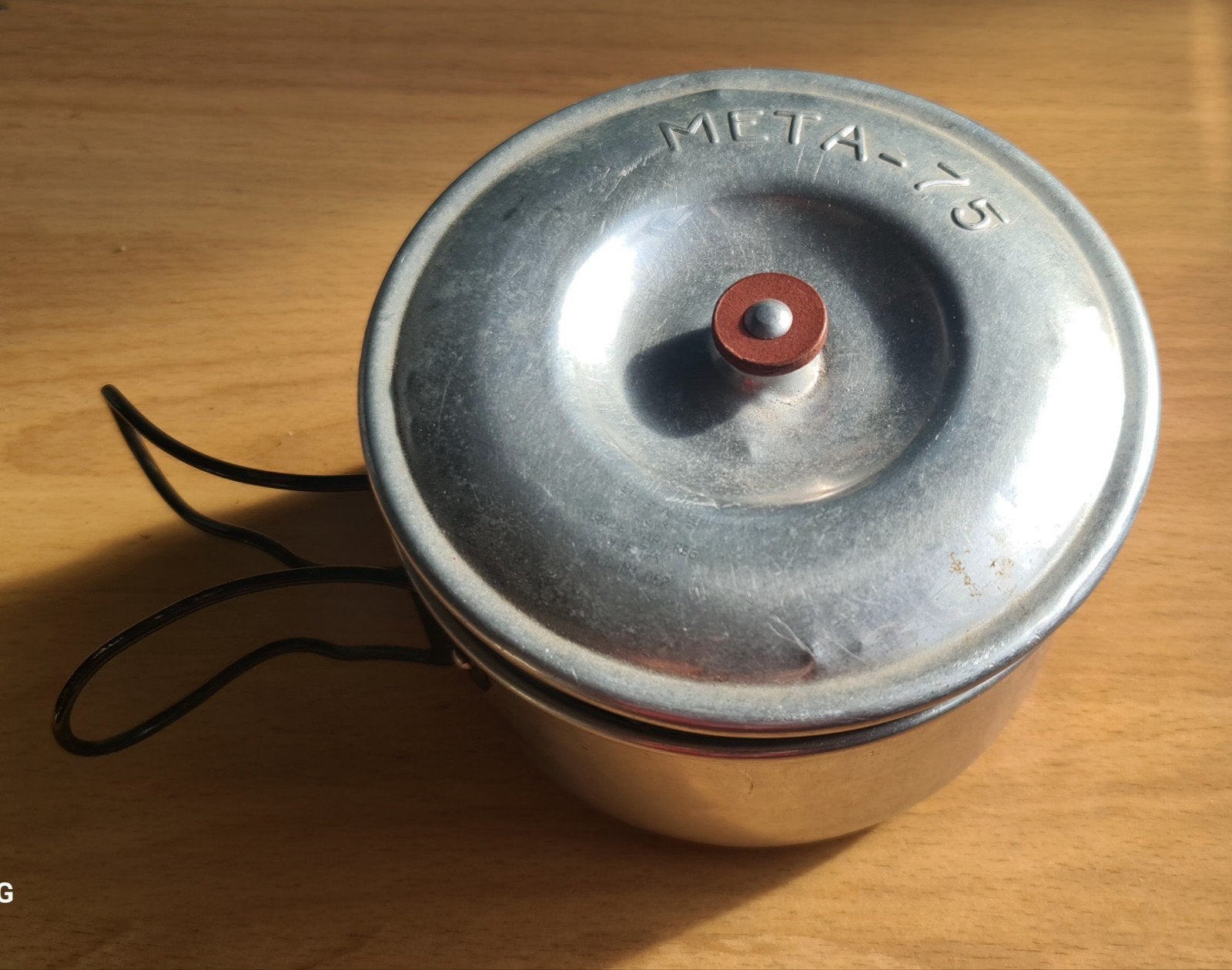 Vintage Meta-75 Camping Kookset met Brandertje, Caravans en Kamperen, Ophalen of Verzenden, Gebruikt