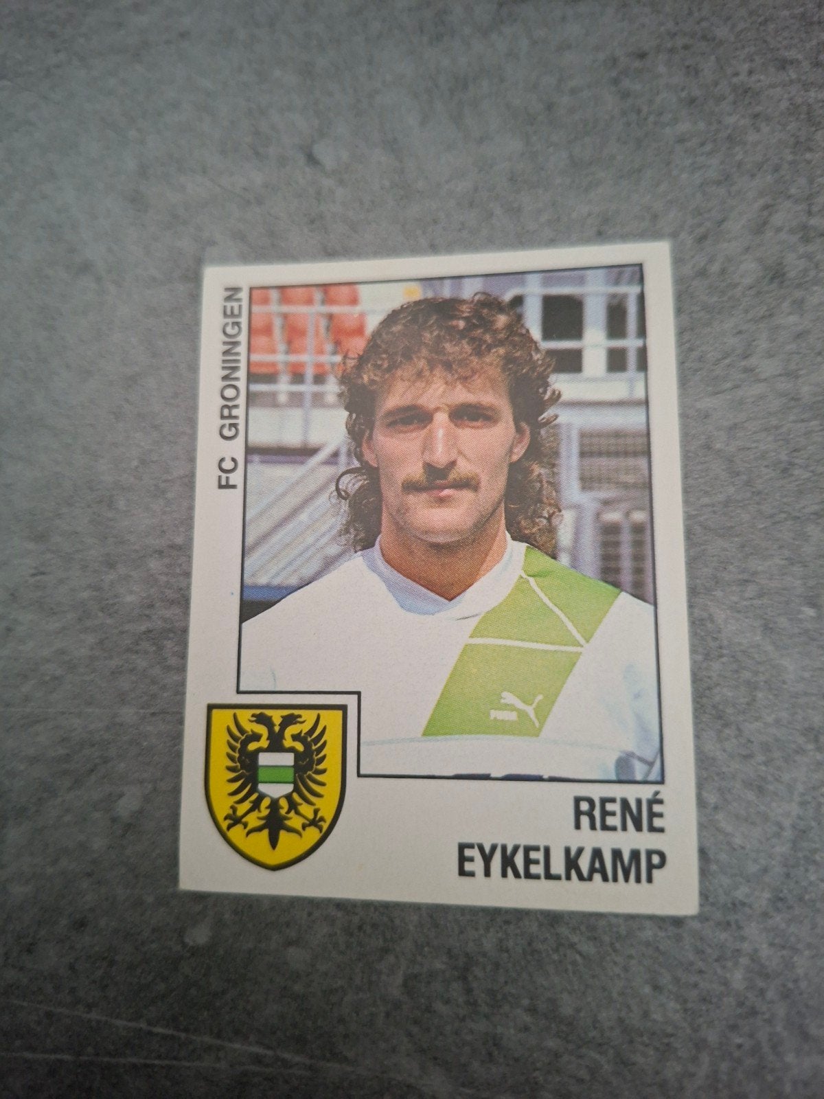 Panini sticker Voetbal 89. Rene Ykelkamp FC Groningen., Ophalen of Verzenden, Zo goed als nieuw, Sticker