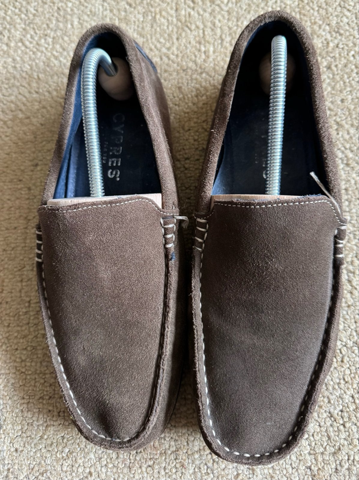 Cypres suède loafers - Maat 42, Loafers, Bruin, Ophalen of Verzenden, Zo goed als nieuw