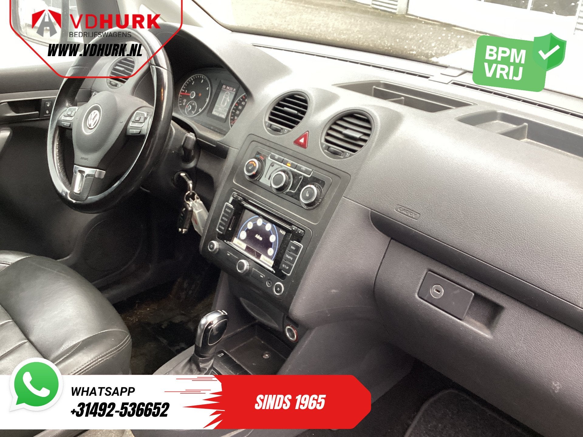 Volkswagen Caddy 1.6 TDI 100 pk Aut. EXPORT DB-Riem V.V/ Led, Auto's, Gebruikt, 4 cilinders, Volkswagen, Bedrijf