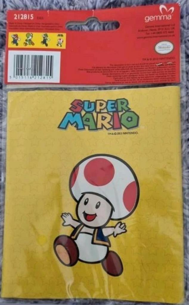 Super Mario Folie Banner - Feestversiering, Ophalen of Verzenden, Nieuw, Versiering, Verjaardag