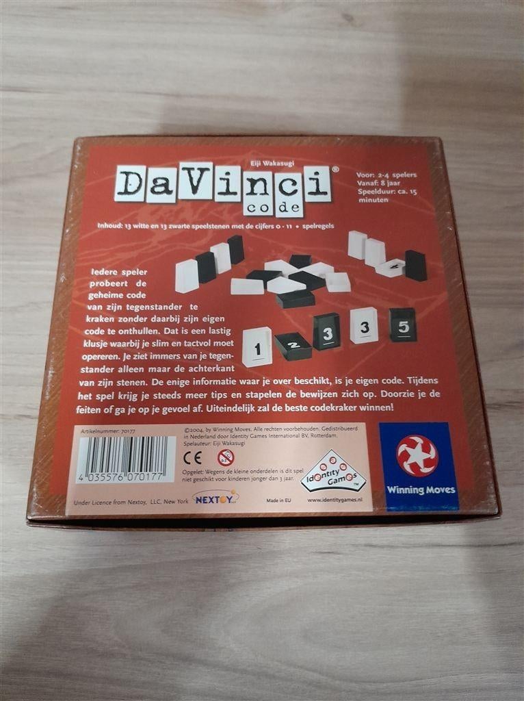 Davinci Code - s3960, Hobby en Vrije tijd, Gezelschapsspellen | Bordspellen, Verzenden, Zo goed als nieuw