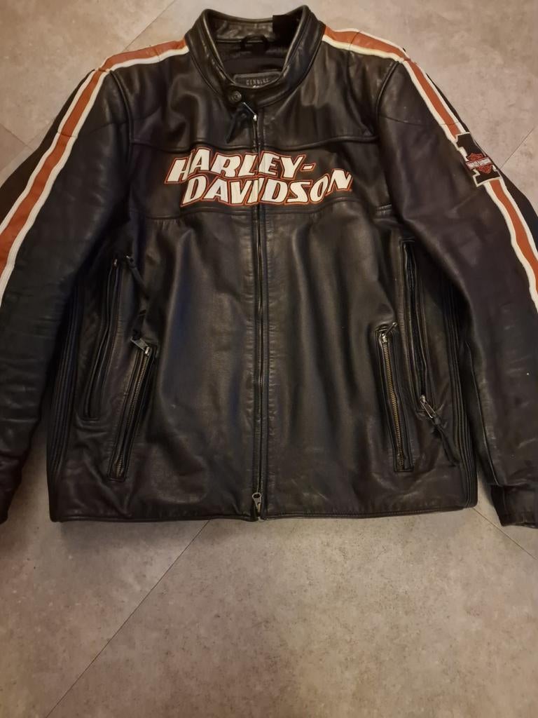 Leren motorjack Harley Davidson, Motoren, Kleding | Motorhelmen, Ophalen of Verzenden