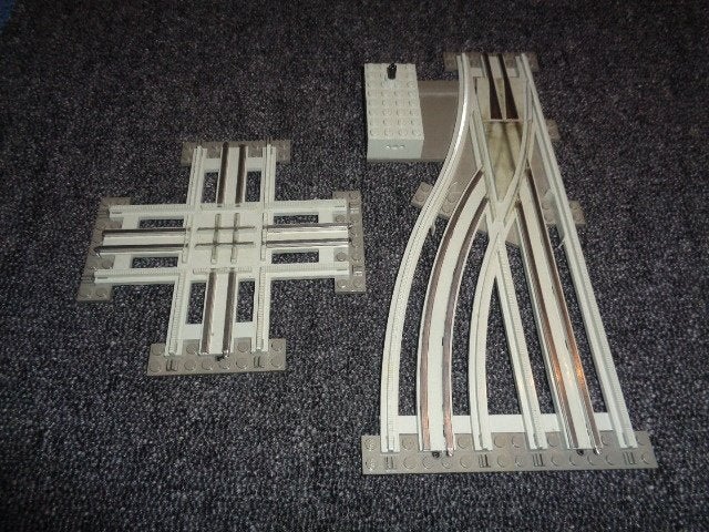 Partij Z416=Lego 12v wissel + kruising, Kinderen en Baby's, Lego, Lego, Gebruikt, Lego