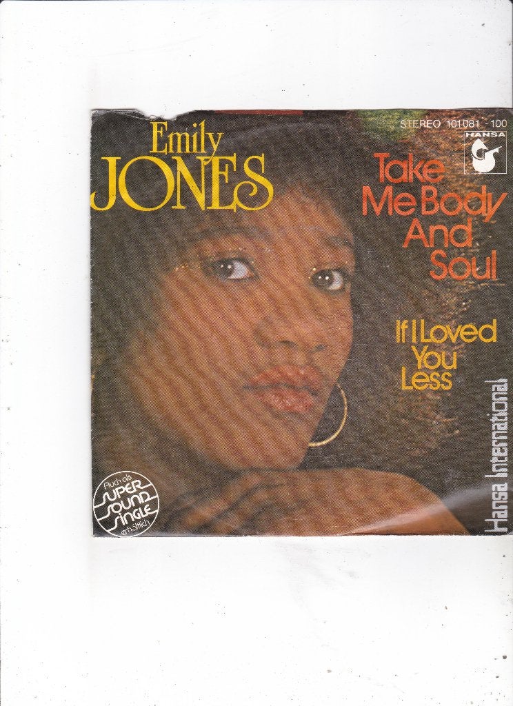 Single Emily Jones - Take me body and soul, Ophalen of Verzenden, Gebruikt, 7 inch, Pop