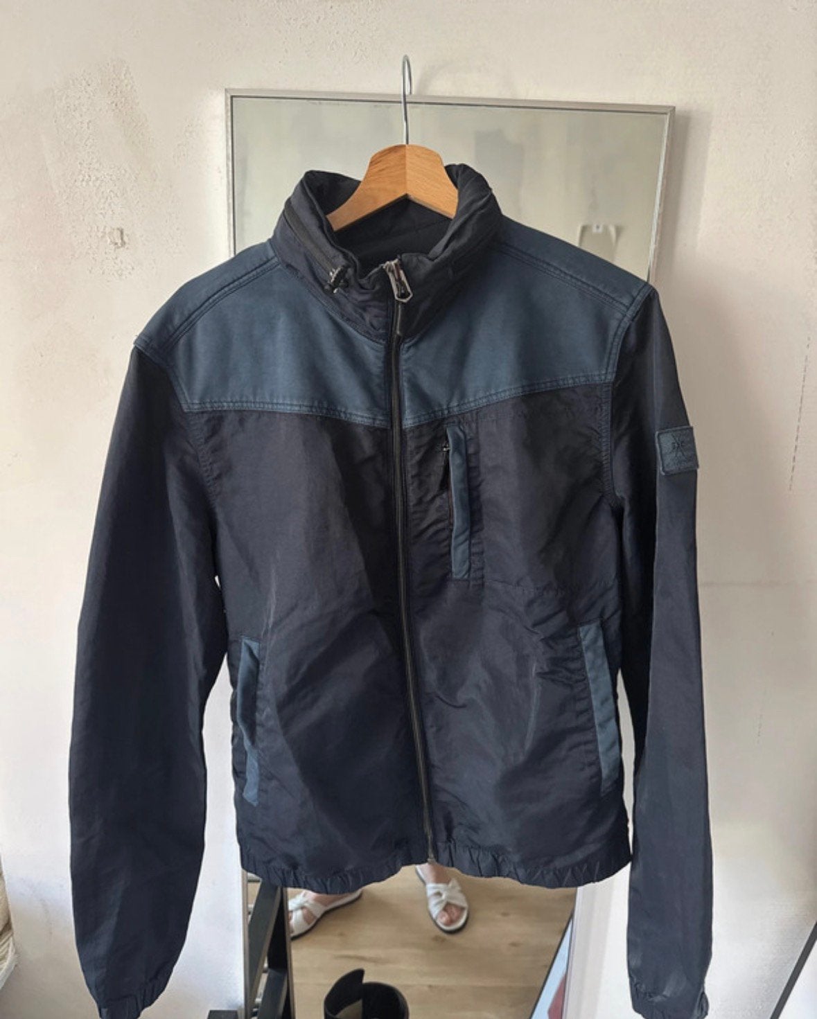 Lente/zomer jas man maat M, Ophalen of Verzenden, Zo goed als nieuw, Blauw