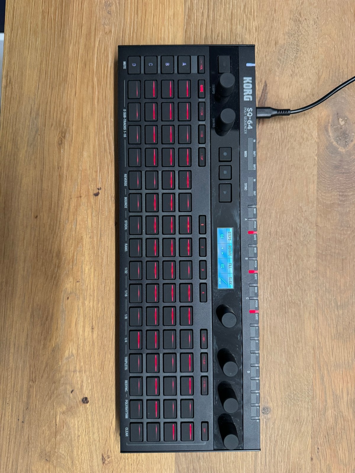 Korg SQ-64 Sequencer - Zo goed als nieuw, Muziek en Instrumenten, Synthesizers, Korg, Zo goed als nieuw, Met midi-aansluiting