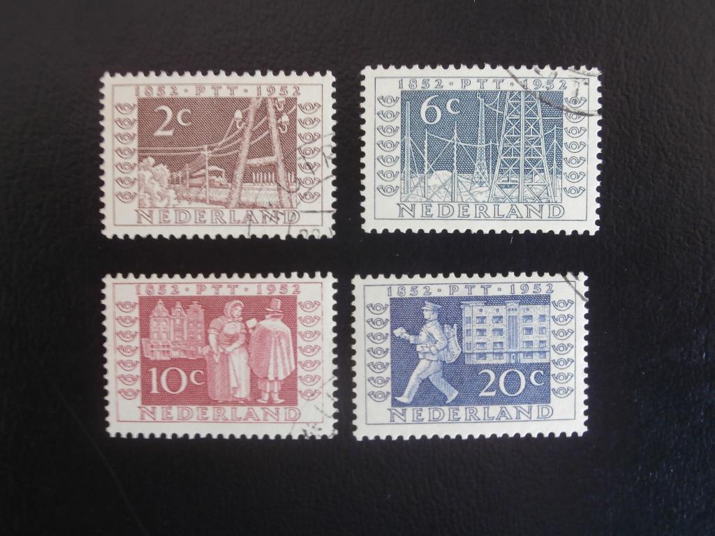 NL 1952; serie ITEP, Postzegels en Munten, Postzegels | Nederland, Verzenden, Na 1940, Gestempeld