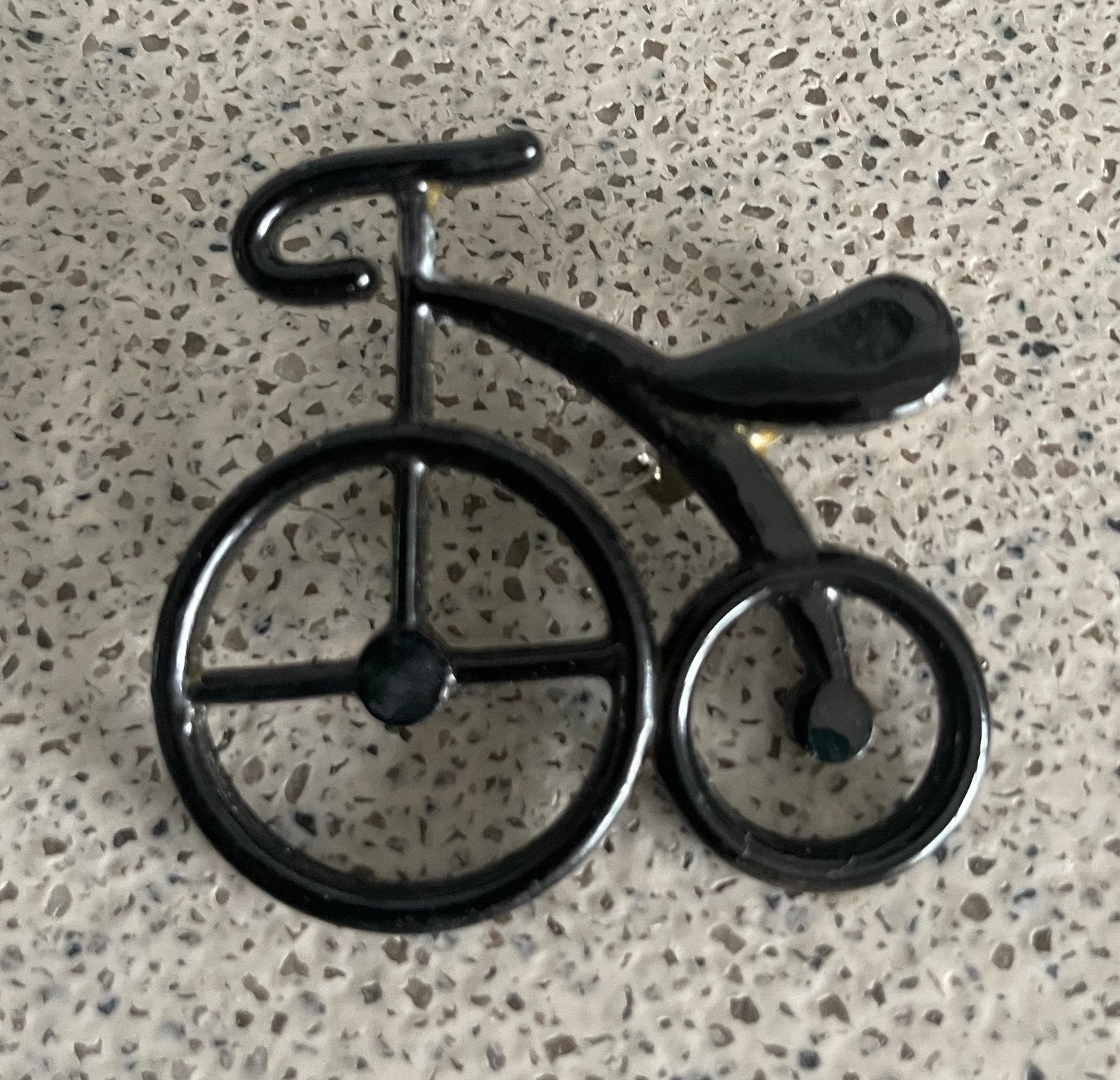 Broche fiets zwart, Ophalen of Verzenden, Zo goed als nieuw, Zwart, Overige materialen