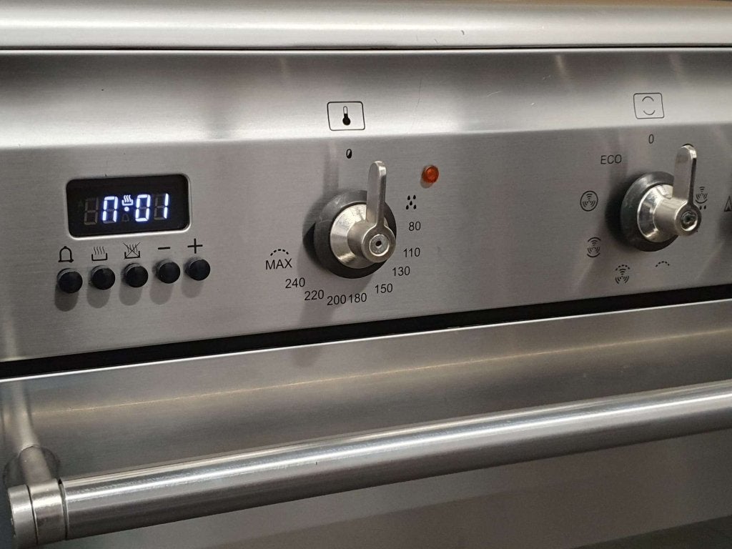 🔥SMEG Fornuis 90cm breed RVS 1 elektrische oven 6 pits, Witgoed en Apparatuur, Fornuizen, Niet ingevuld, 60 cm of meer, Niet ingevuld