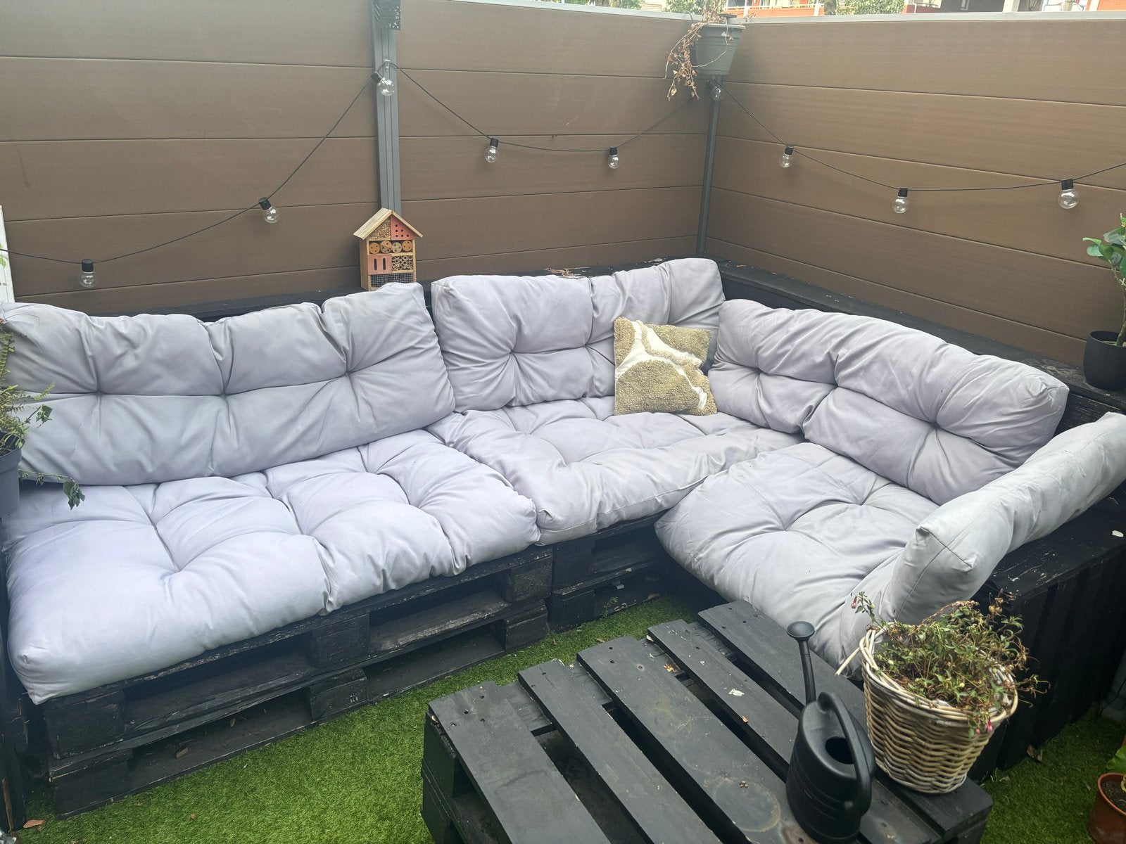 VidaXL Loungeset Kussens - 3 Zitkussens, 3 Rugkussens, Tuin en Terras, Tuinsets en Loungesets, Ophalen, Gebruikt, Loungeset