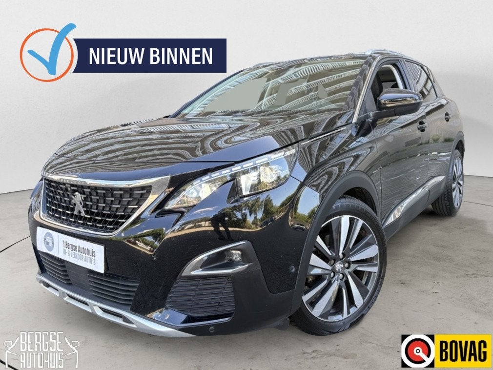 Peugeot 3008 1.5 Bl.HDi BL GT Line ACC PANO LEER (bj 2019), Auto's, Gebruikt, Euro 6, 4 cilinders, Zwart