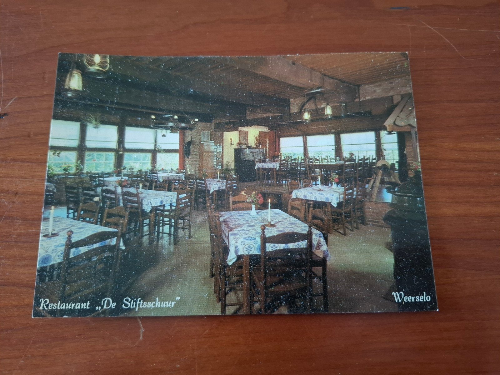 Oude ansichtkaart Restaurant De Stiftsschuur Weerselo, Verzamelen, Ophalen of Verzenden, 1960 tot 1980, Gelopen, Overijssel