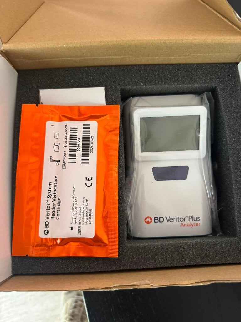 BD Veritor Plus Analyzer, Ophalen, Gebruikt
