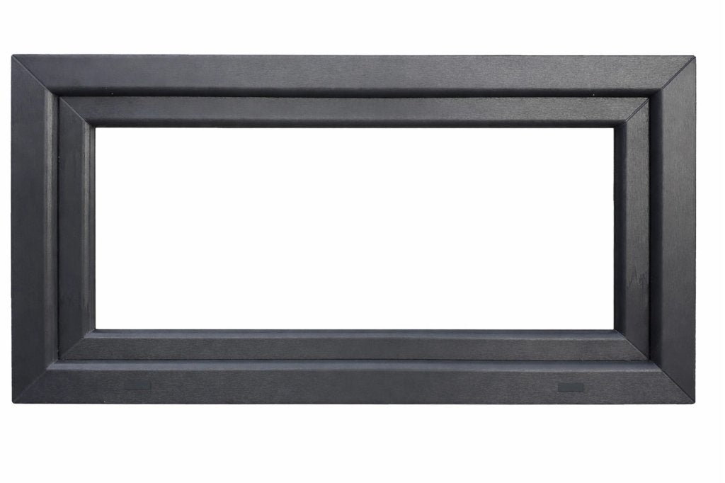 Kunststof Kozijn Kiep  B100 H50cm Mat Zwart, Doe-het-zelf en Verbouw, Kozijnen en Schuifpuien, Niet ingevuld, Kunststof, Raamkozijn