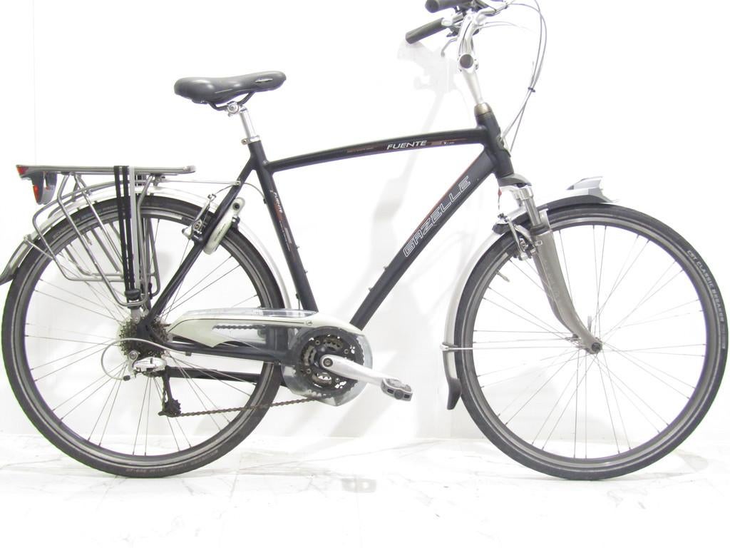 Gazelle Fuente zwart heren 57cm 28inch, 57 tot 61 cm, Gebruikt, Gazelle, Versnellingen