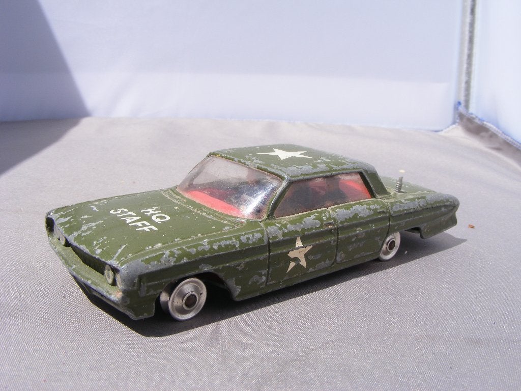 Oldsmobile super 88 Corgi toys 358 US army staff car, Ophalen of Verzenden, Gebruikt, Auto, Corgi