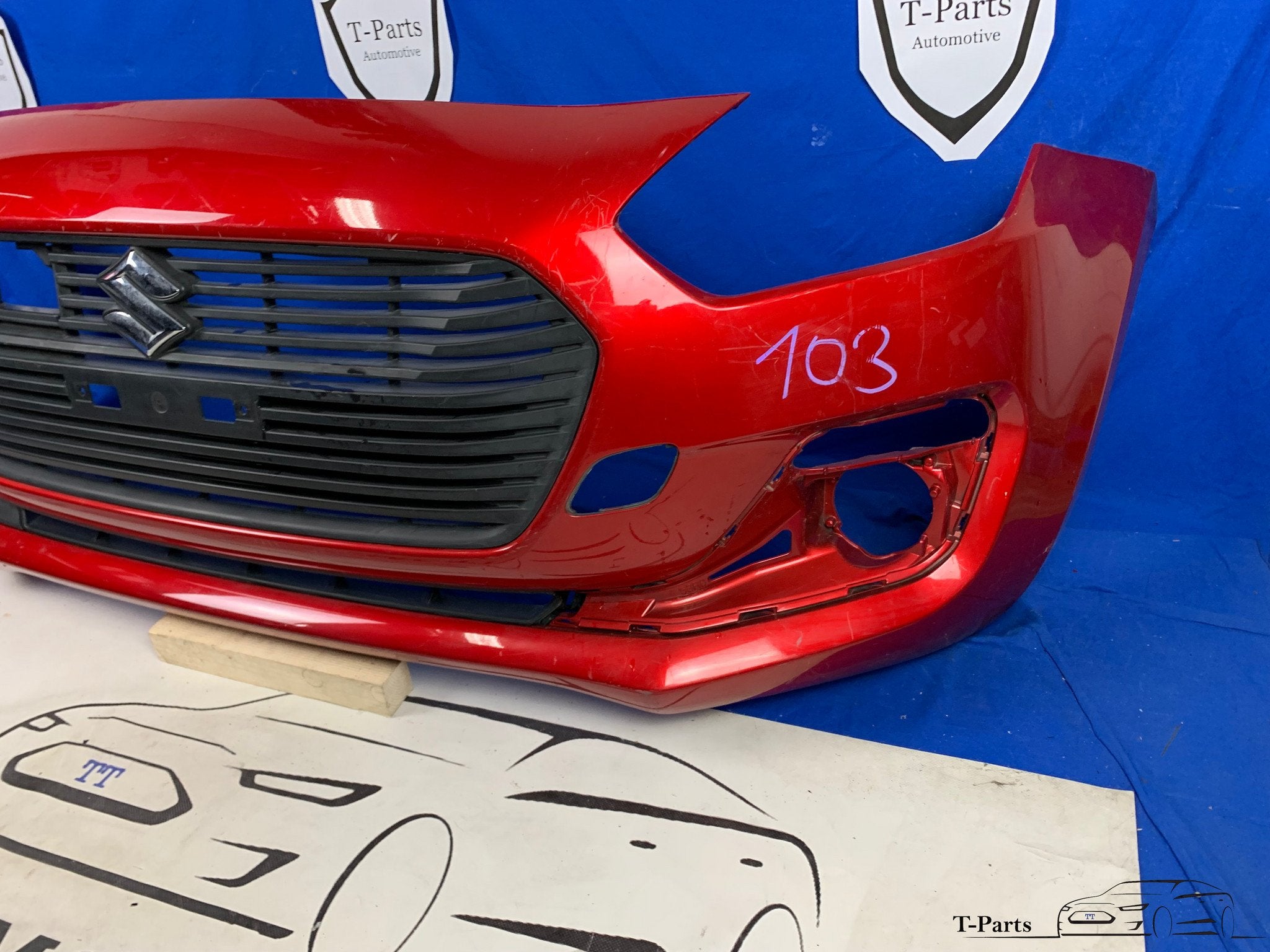 Suzuki swift mk4 voorbumper bumper grille 2017+, Info@fabrikant.eu, Ophalen of Verzenden, Bumper, Suzuki