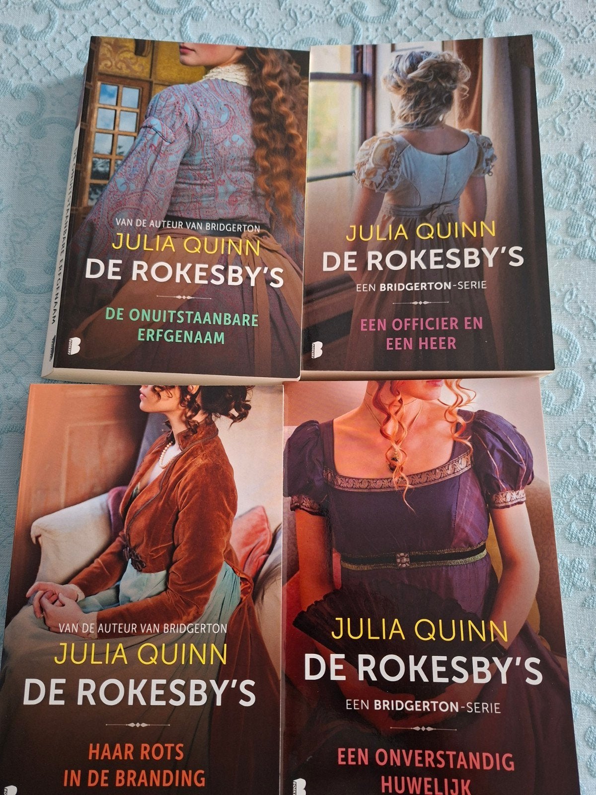 De Rokesby's 1 t/m 4 Julia Quinn, Ophalen of Verzenden