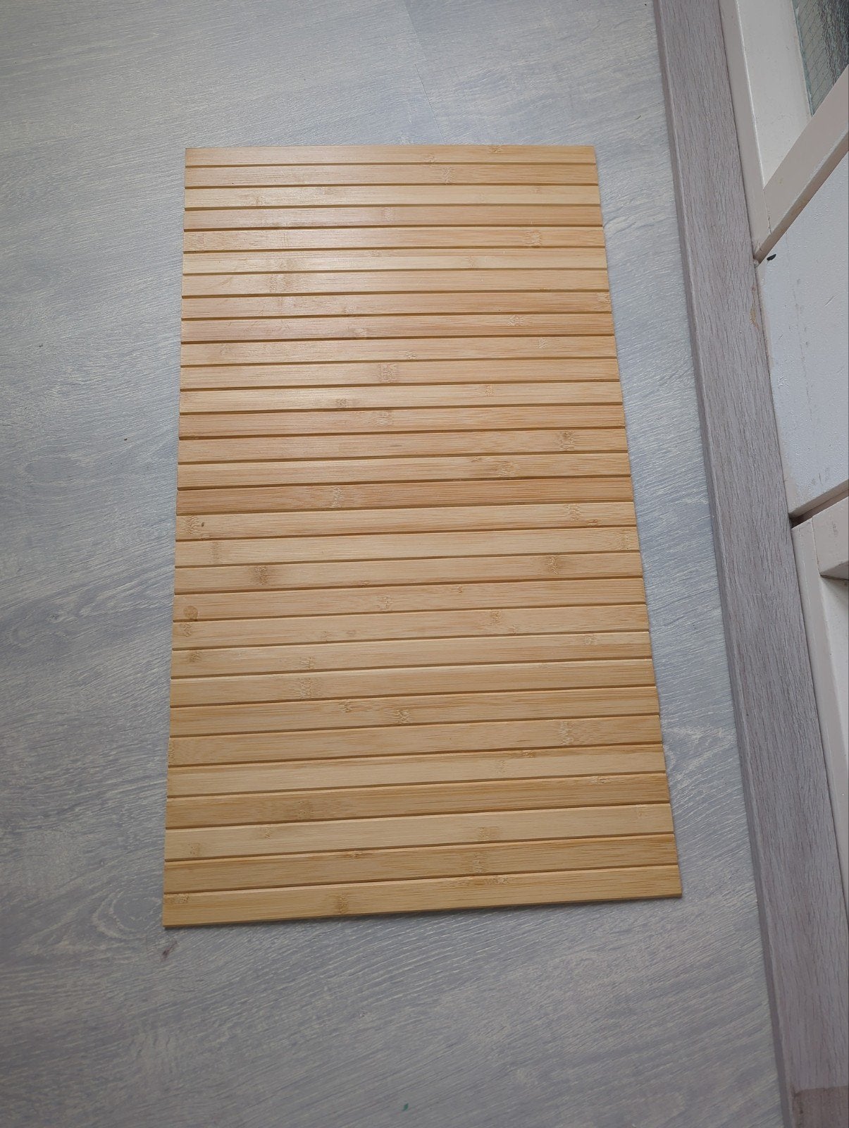Bamboe mat voor bankleuning, Ophalen, Zo goed als nieuw, Bruin, Hout