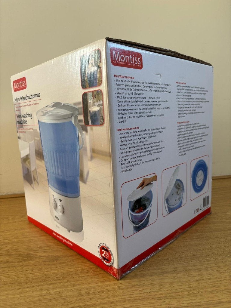 Mini Montiss vakantie -wasmachine - camping, kamperen,enz, Ophalen of Verzenden, Gebruikt