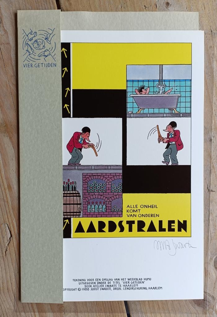 Joost Swarte - portfolio Vier getijden, Eén stripboek, Ophalen of Verzenden, Zo goed als nieuw, Joost Swarte