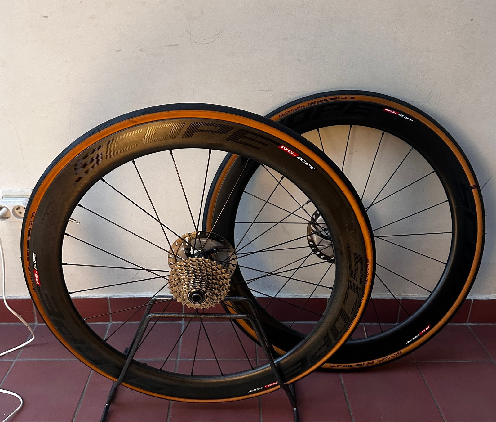 Scope r5 d carbon wielset, Gebruikt, Racefiets, Carbon, Ophalen