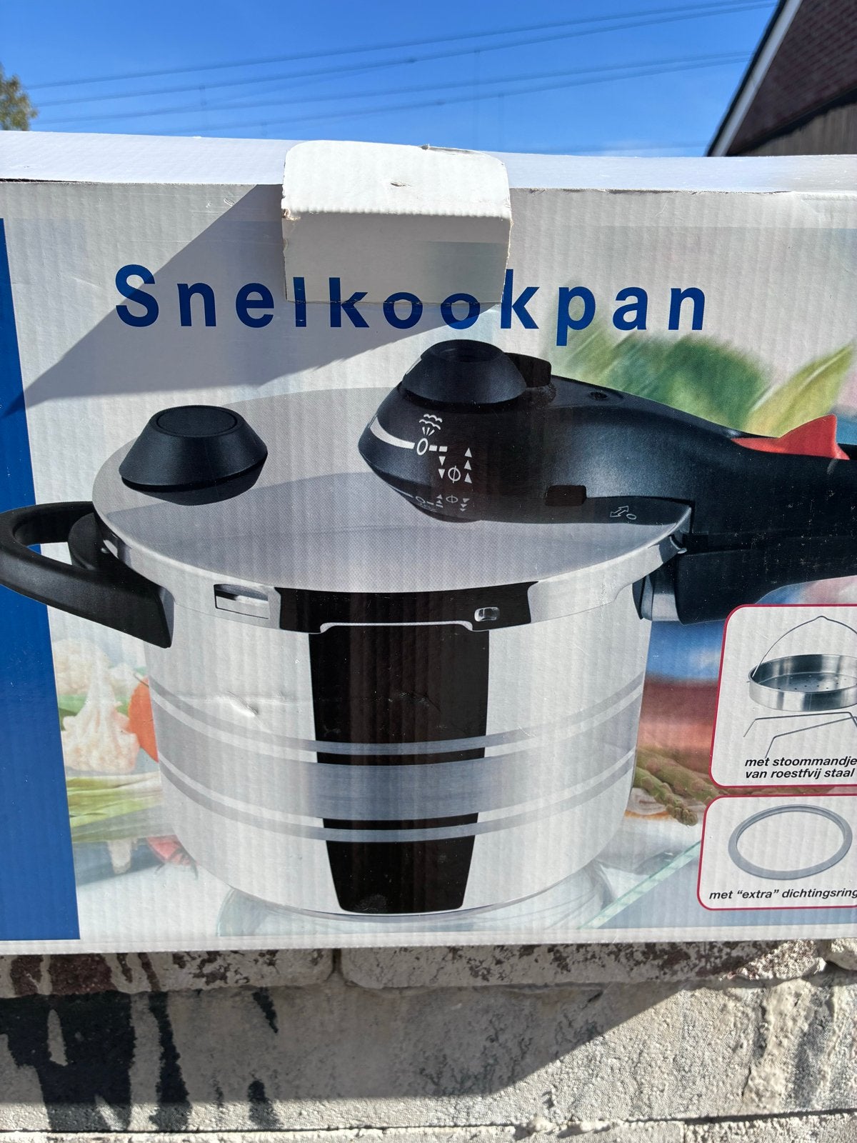 Premium Snelkookpan RVS 6 Liter - Nieuw in Doos, Snelkookpan, Nieuw, Ophalen of Verzenden, Rvs