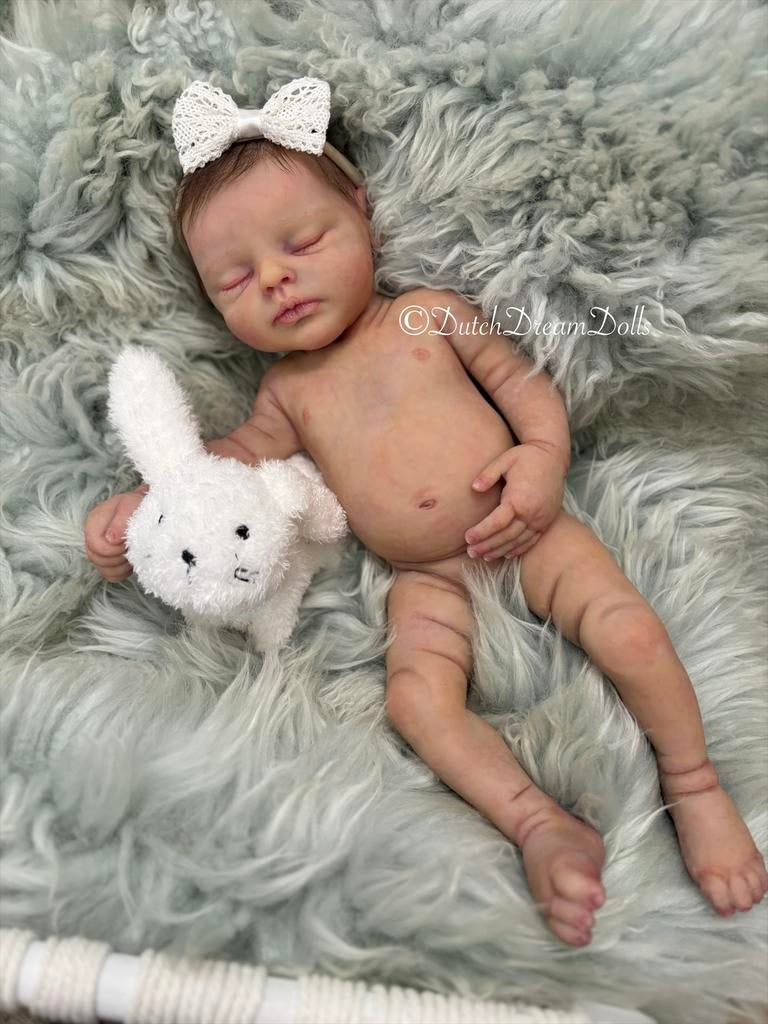 Nieuw prachtige full body reborn siliconen Mercy, Ophalen of Verzenden, Nieuw, Babypop, Levensecht of Reborn
