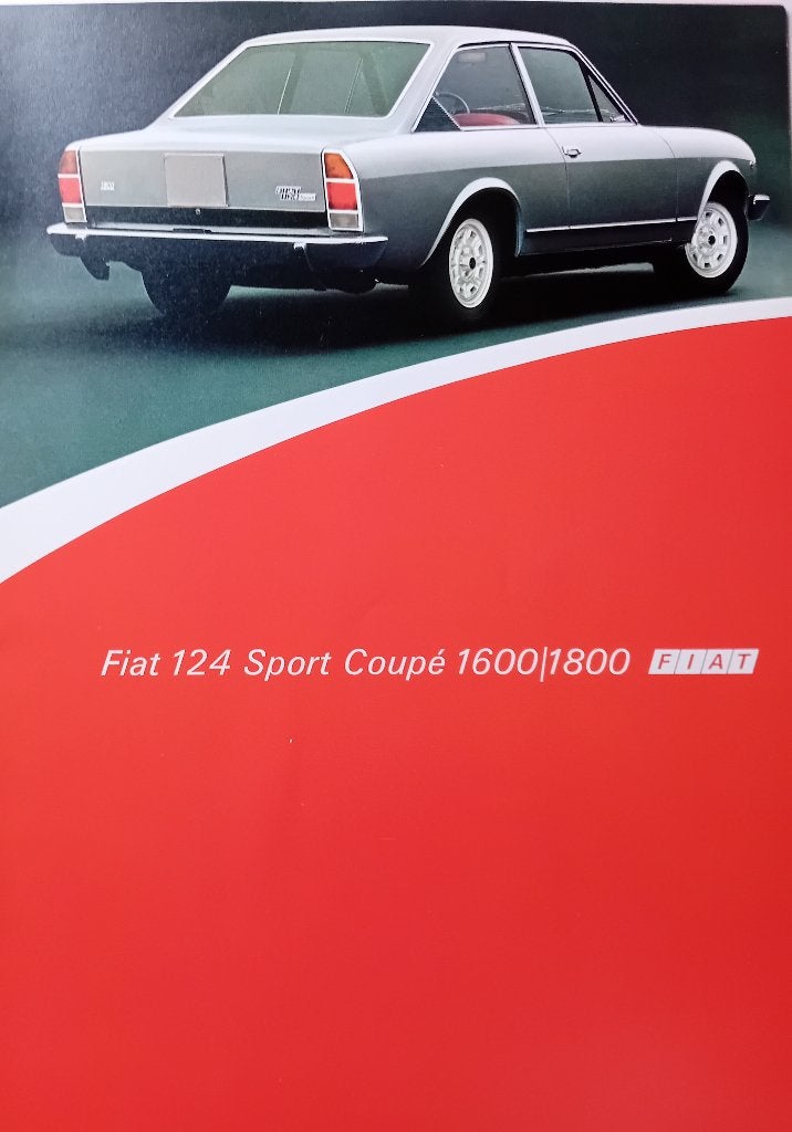 Fiat 124 Sport Coupé 1600|1800 Brochure, Algemeen, Ophalen of Verzenden, Zo goed als nieuw, Fiat