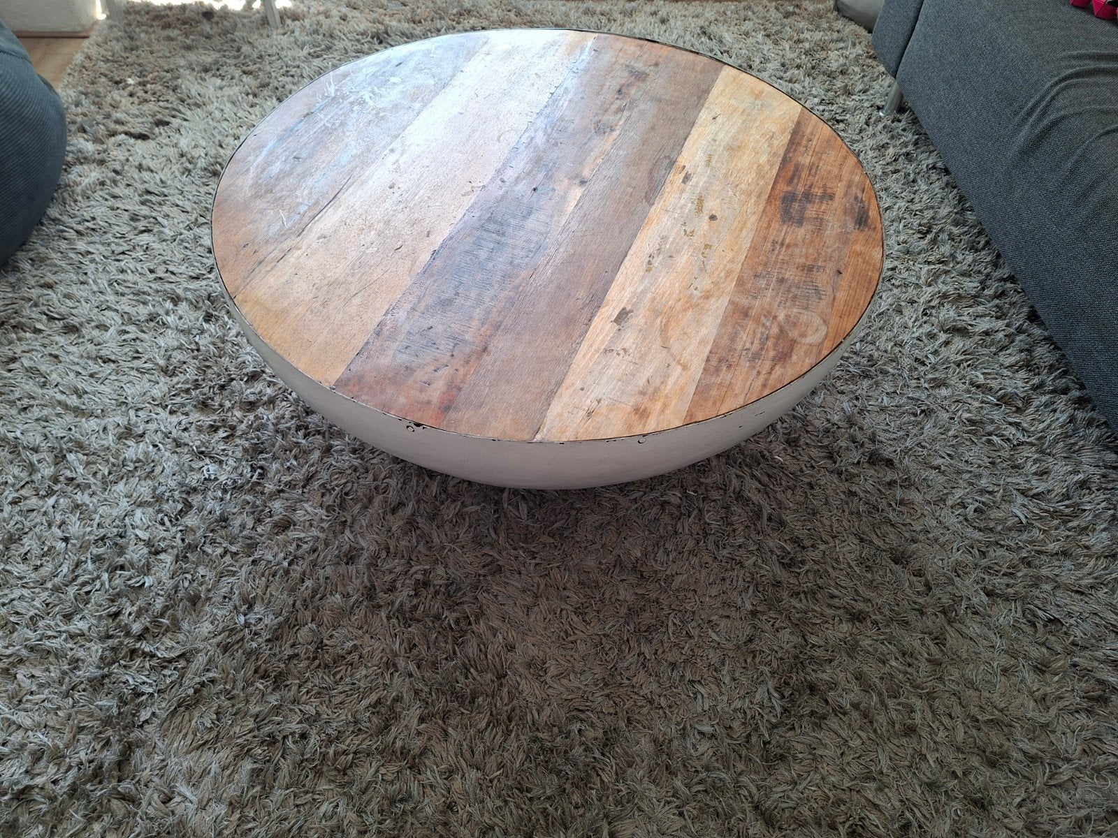 ronde salontafel, Ophalen, Gebruikt, Rond, Hout