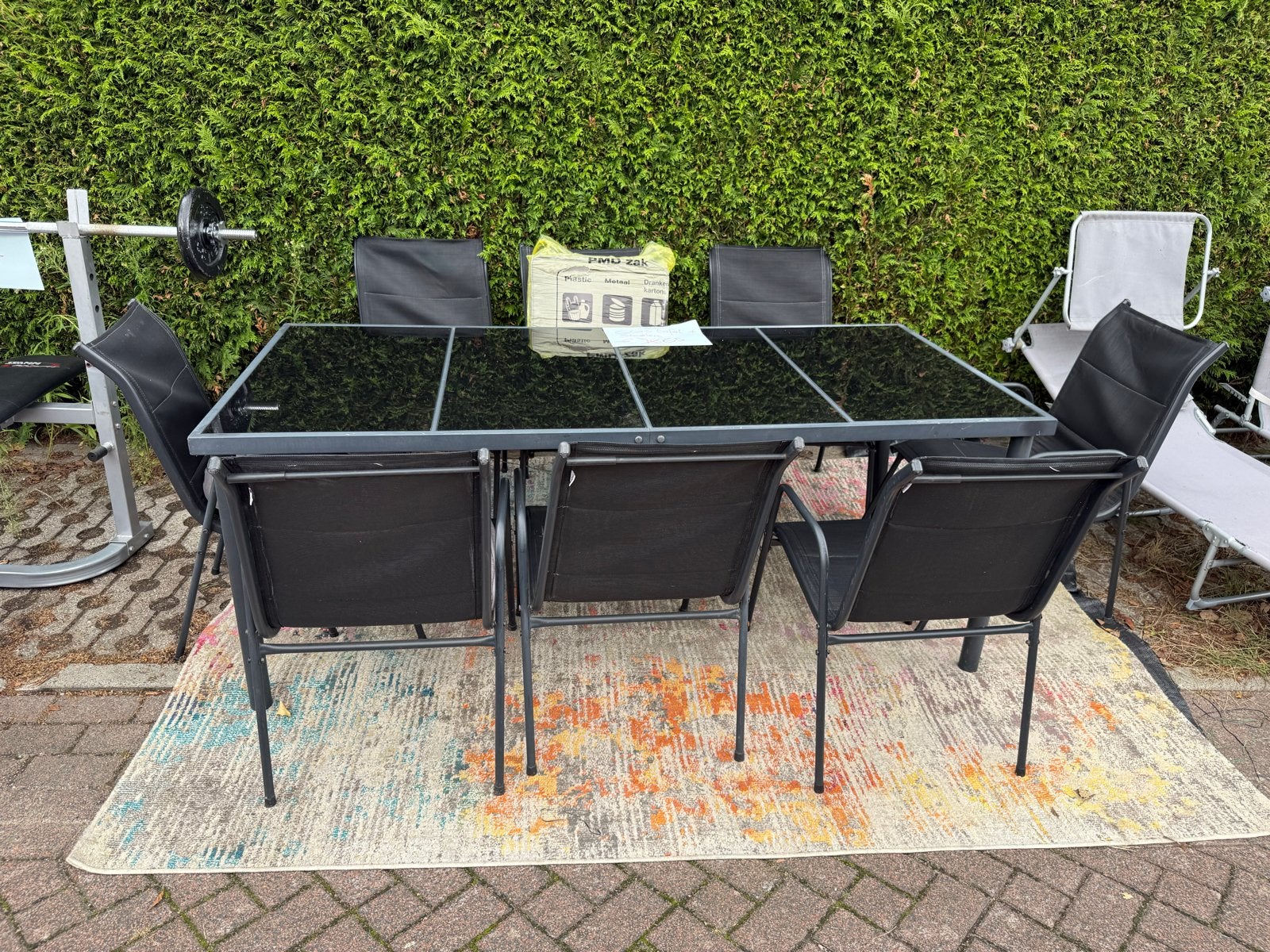 Tuinset, Tuin en Terras, Ophalen, Overige materialen, Gebruikt, Eettafel