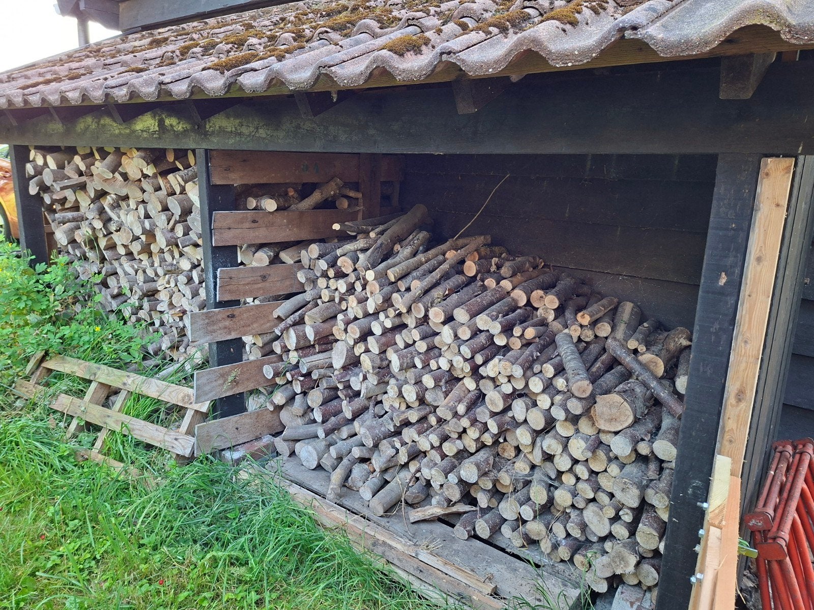 Open haard hout gedroogd, Minder dan 3 m³, Ophalen