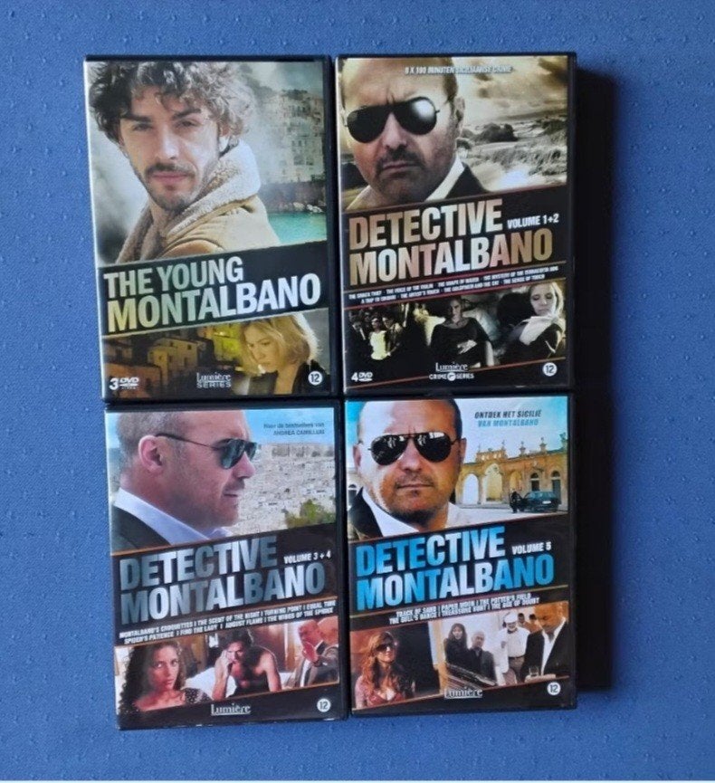 DVD detective Montalbano, the young+ volume 1- 5 (Lumière), Vanaf 12 jaar, Ophalen, Zo goed als nieuw, Detective en Krimi