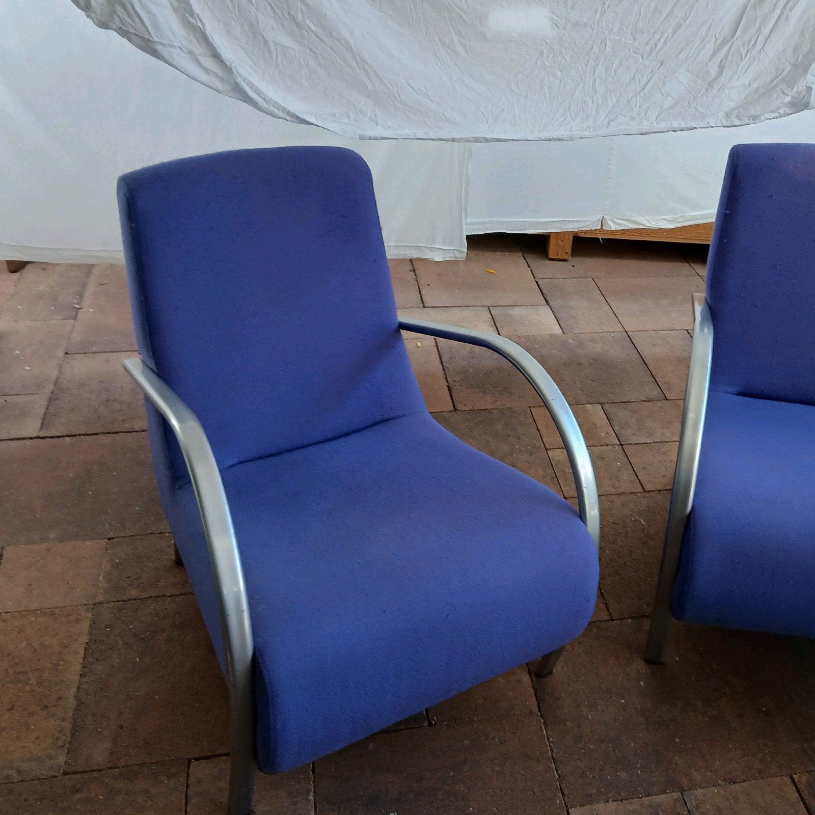 Twee Vintage design stoelen, Ophalen, Twee, Overige kleuren, Metaal