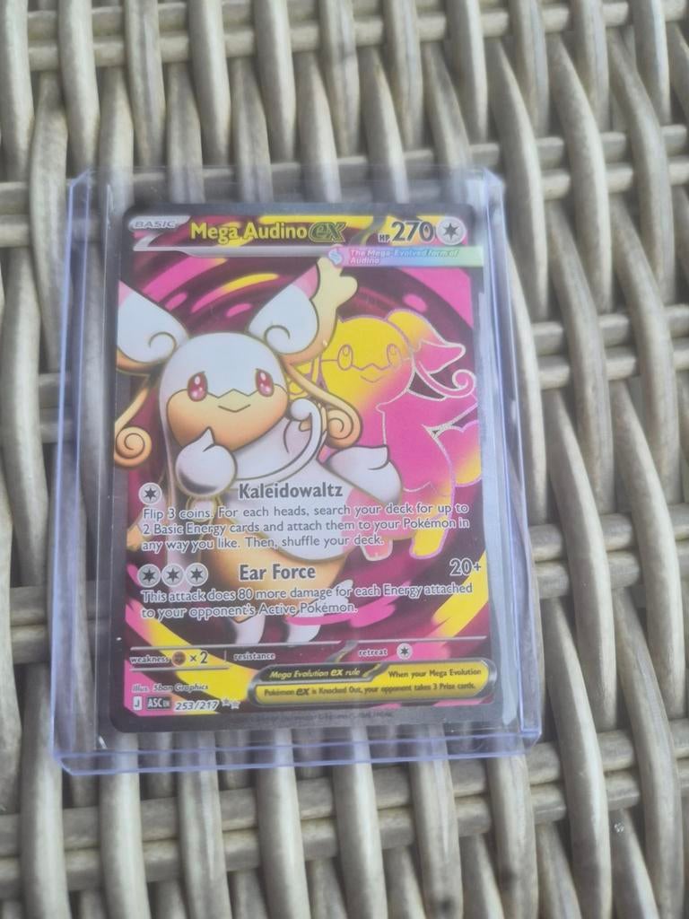Mega Audino EX 253 ascended heroes, Hobby en Vrije tijd, Verzamelkaartspellen | Pokémon, Ophalen of Verzenden, Zo goed als nieuw