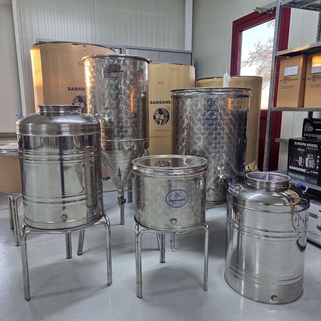 Vergistingsvaten Sansone van 10 t/m 100 liter
