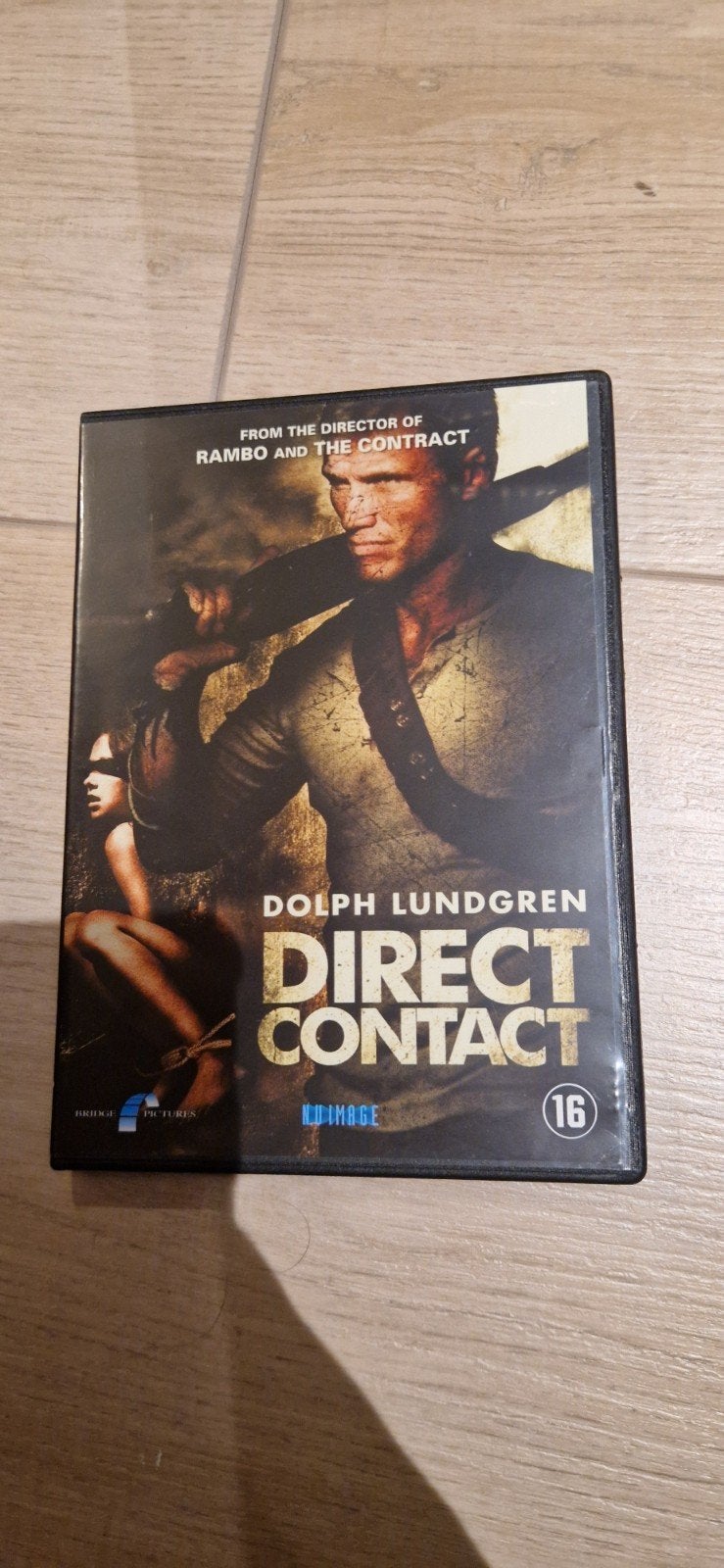 Dvd Direct Contact ( Dolph Lundgren) NL uitgave, Vanaf 16 jaar, Ophalen of Verzenden, Zo goed als nieuw