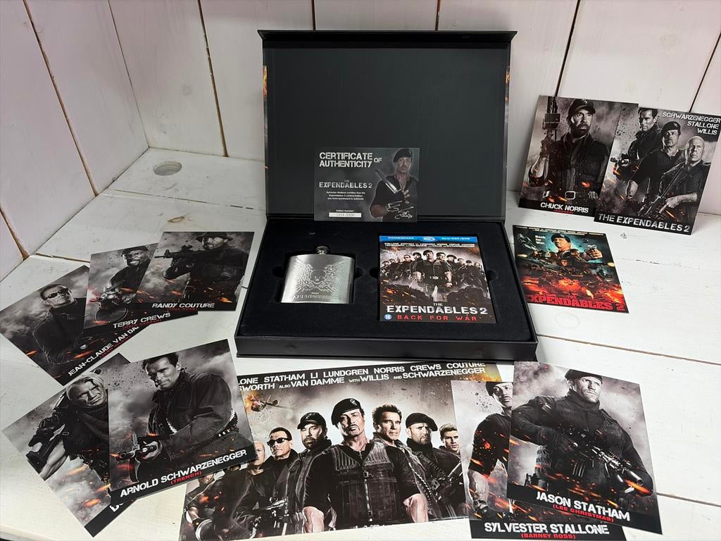 The Expendables 2 Limited Edition Boxset Blu-ray/DVD, Cd's en Dvd's, Blu-ray, Zo goed als nieuw, Actie, Boxset, Ophalen