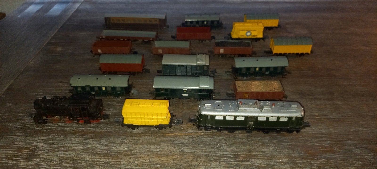 Rokal TT 1:120 Treinset met locomotieven, wagons en onderdel, Ophalen of Verzenden, Gebruikt, Gelijkstroom, Treinset