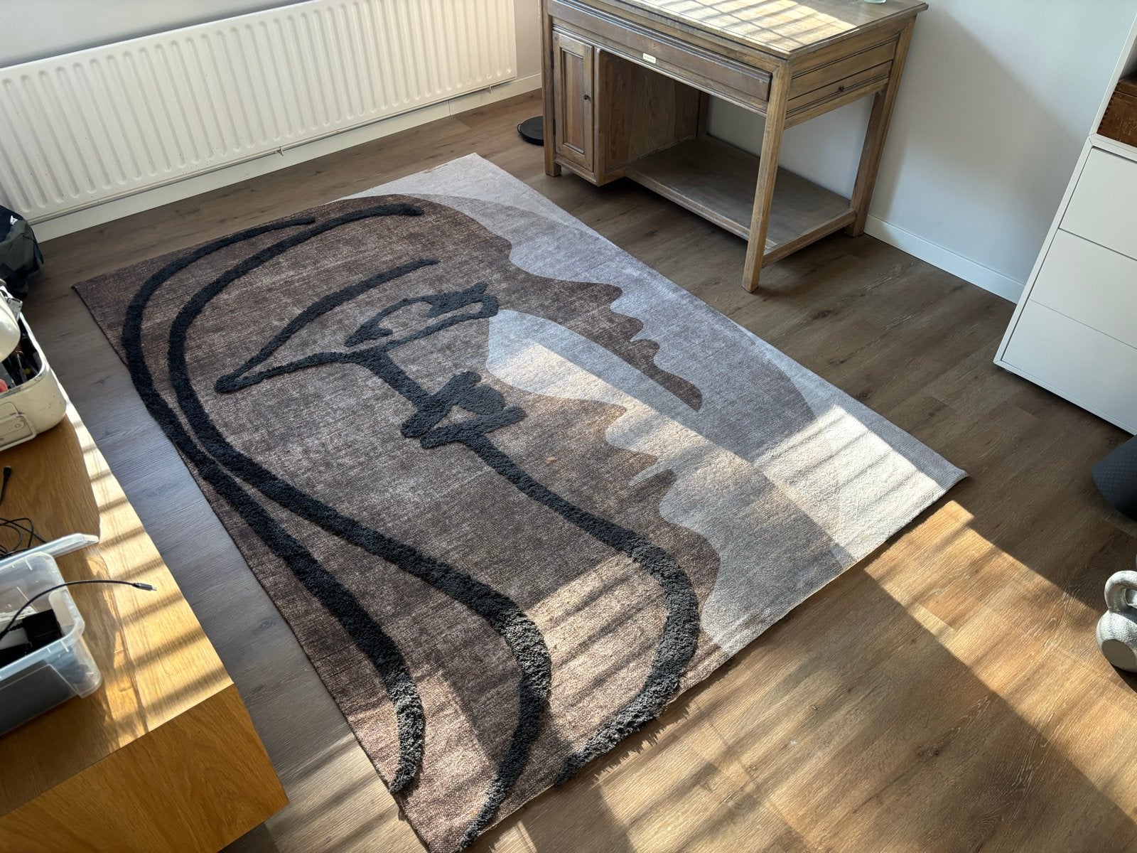 Vloerkleed 240 x 160, Ophalen, Beige, 150 tot 200 cm, 200 cm of meer