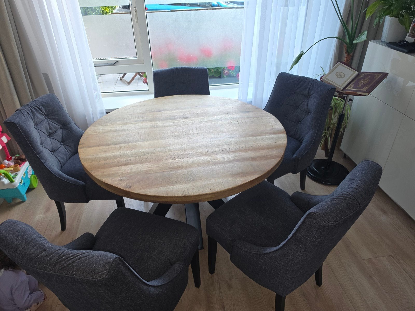 6x Prachtige De Troubadour eetkamerstoelen, Ophalen, Overige kleuren, Zo goed als nieuw, Stof