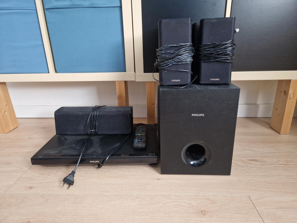 Philips Home Cinema Set 5.1, Ophalen, 70 watt of meer, Philips, Blu-ray-speler