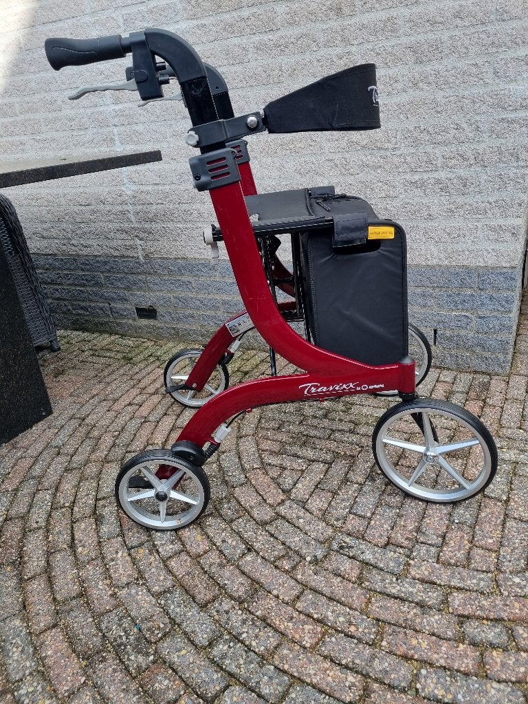 Rollator, Travixx Deluxe (Medipoint) maat M, Ophalen, Lichtgewicht, Zo goed als nieuw