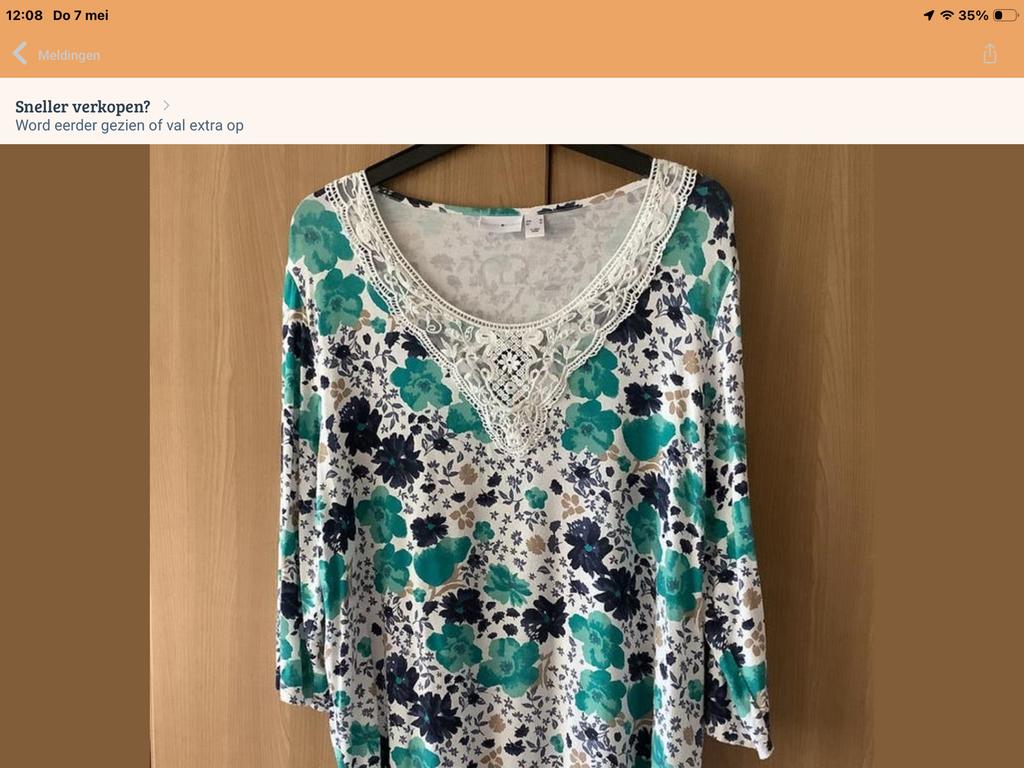 Shirt// Bloes // Top.     mt 50.     Laura Kent,, Kleding | Dames, Ophalen of Verzenden, Zo goed als nieuw, Maat 46/48 (XL) of groter