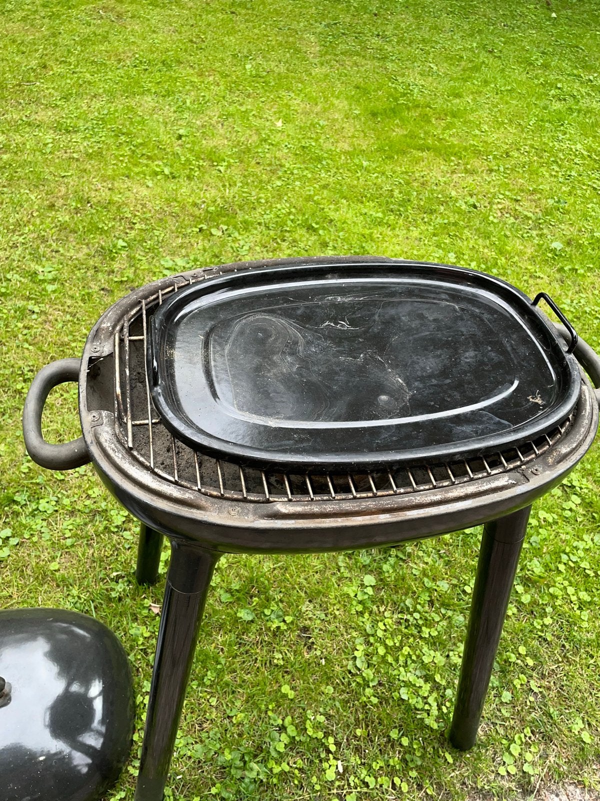 Iconische ikea bbq, zwart geëmailleerd, Ophalen of Verzenden, Gebruikt, Met accessoires